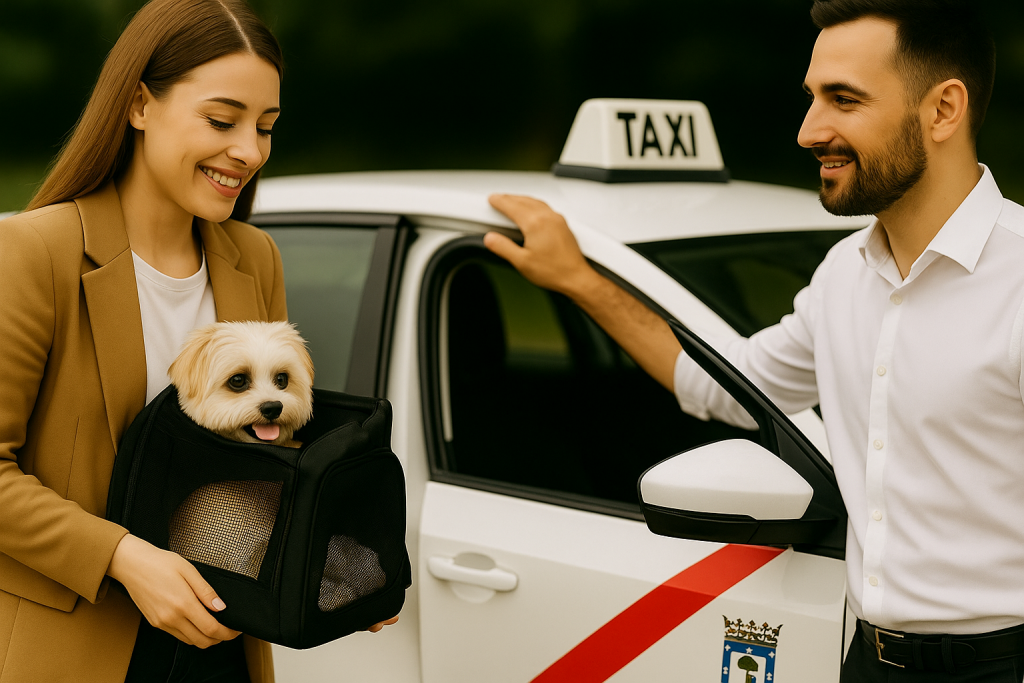 Taxi Arroyomolinos con mascotas — transporte de perros con transportín