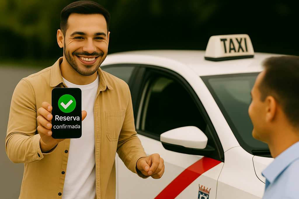 Taxi Arroyomolinos — reserva confirmada en el móvil